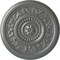 Ekena Millwork Marseille Ceiling Medallion (Fits Canopies up to 4 1/4"), Hand-Painted Silver, 16 1/8"OD x 5/8"P CM16MASLS - alternate 1